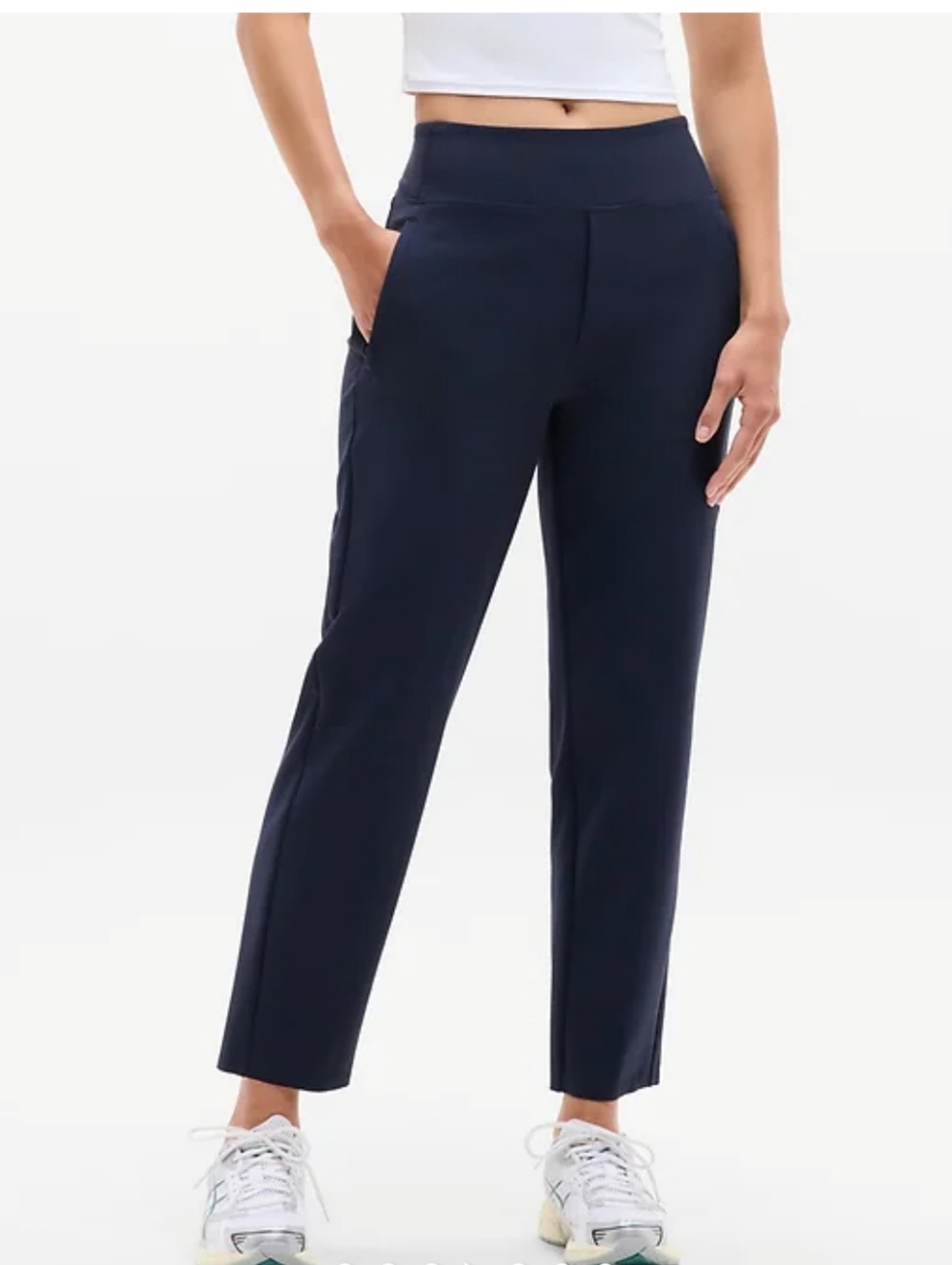 Athleta Endless High Rise Pants Navy Blue Size 12 Tall